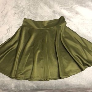 Green skater skirt